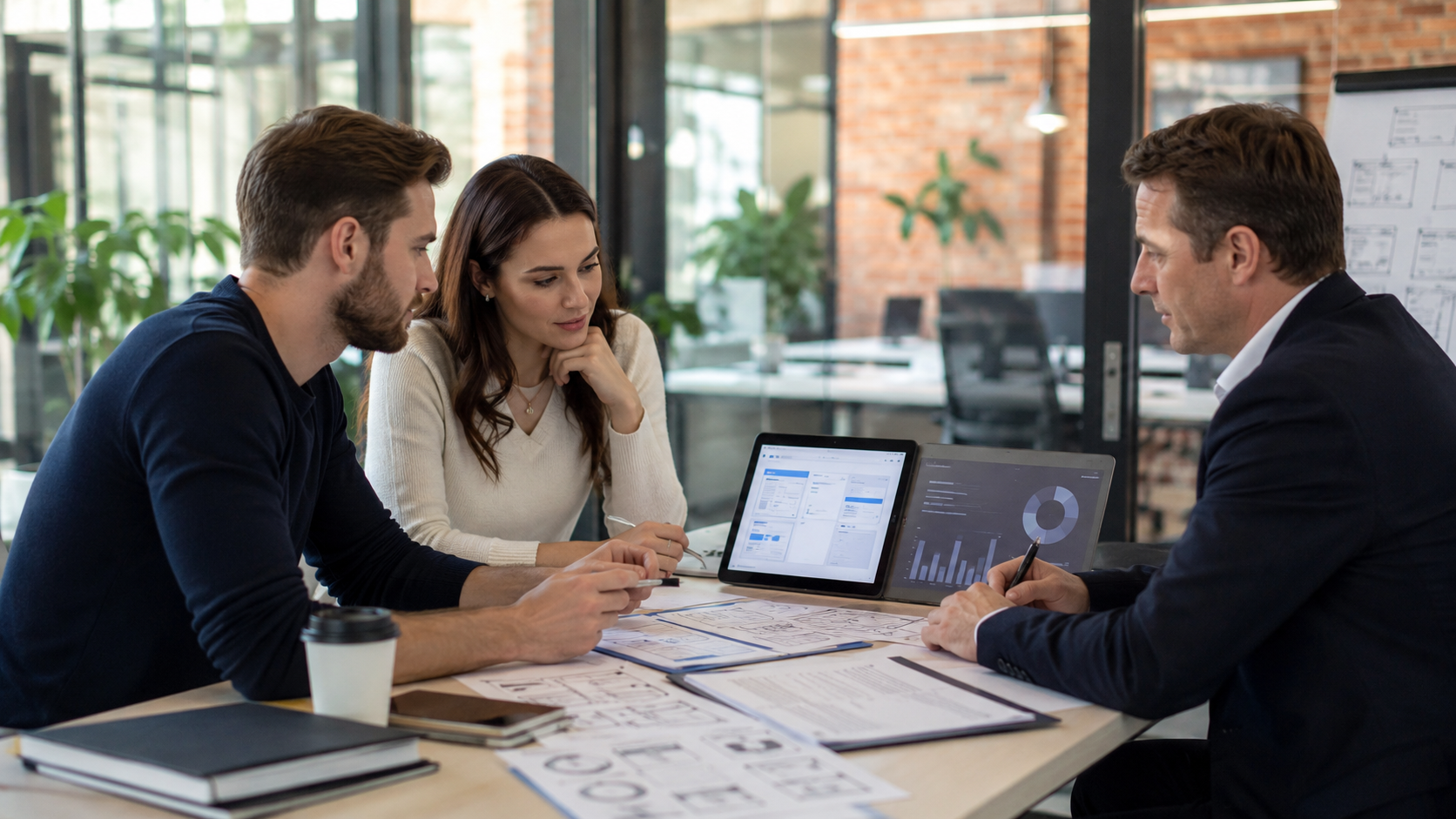 Fundadores de startup planejando MVP e estrutura jurídica para receber investimento